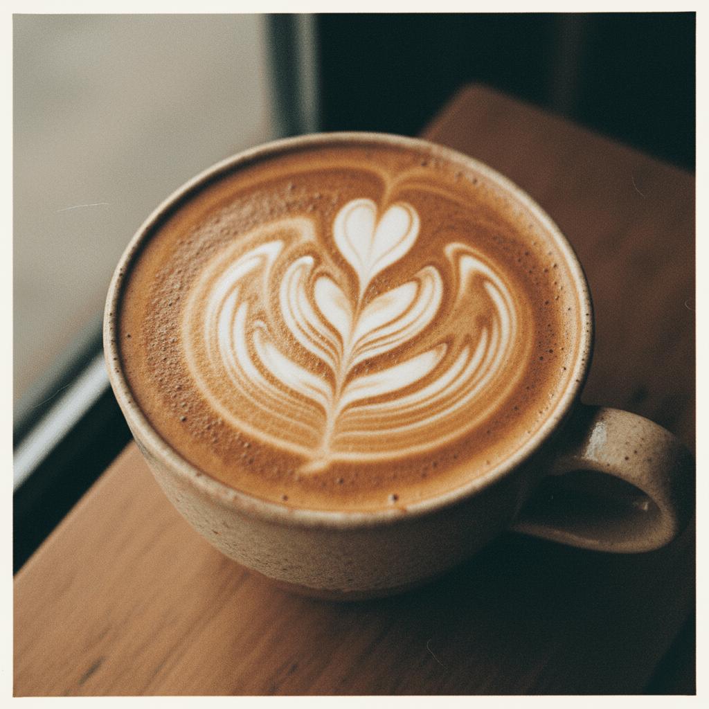 Quality latte with art